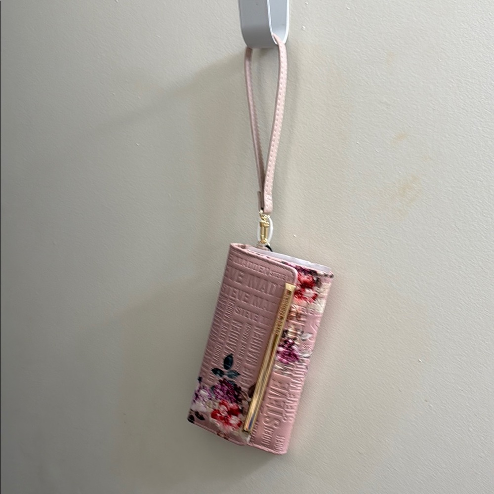 Floral Pink Wristlet Wallet